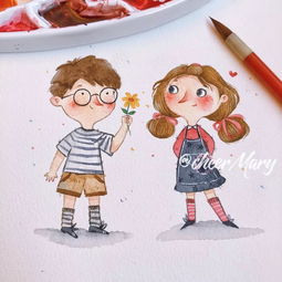 你看过这么q弹甜蜜的水彩插画吗