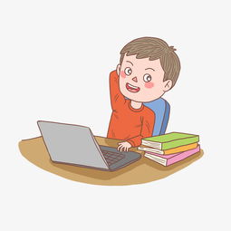 卡通手绘人物工作中男文员图片素材其他格式下载动漫人物大全