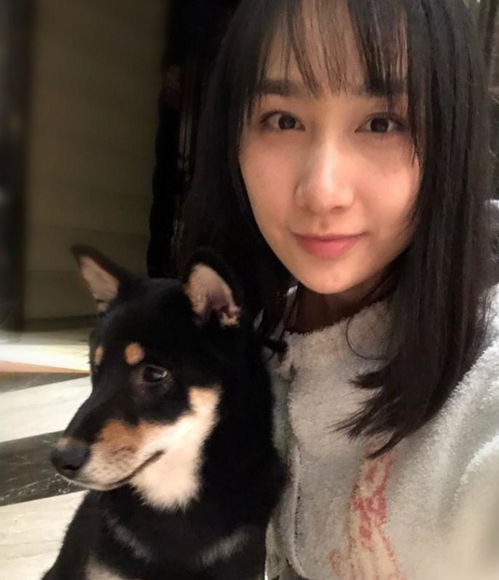 雷佳音老婆翟煦飞晒素颜自拍清纯可人爱犬生无可恋脸十分抢镜