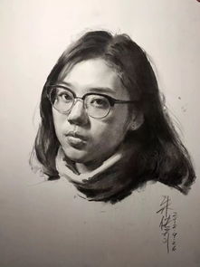 传奇绘画课堂回顾第三五集朱传奇教你画戴眼镜的及肩短发女青年素描头像