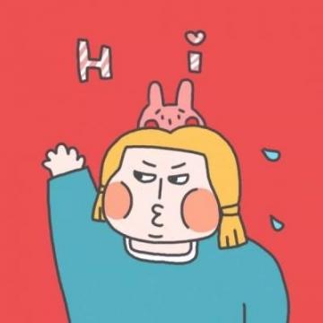 卡通呆萌情侣头像一对你不用多好我喜欢就行