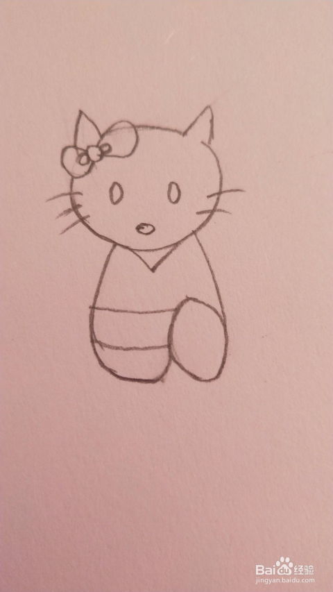 可爱小猫的简单画法