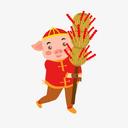 卖冰糖葫芦的小猪形象图片素材其他格式下载动漫人物大全