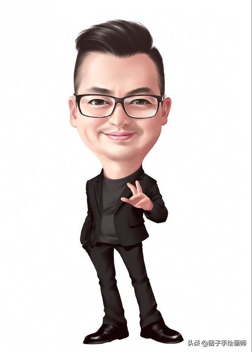 2021微信漫画头像西装革履成熟睿智成功人士专属