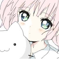 手绘版漫画头像大眼萌妹子你问幸福是什么
