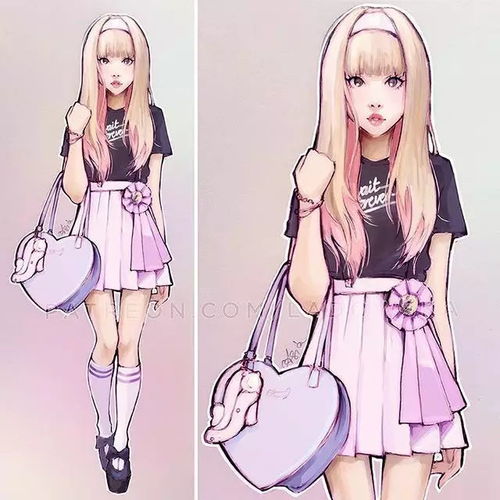 90后美女的小清新二次元动漫手绘,不能错过