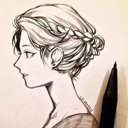 哇哦一波素描动漫美女强势来袭,这个画风给满分