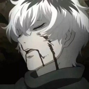 抖音动漫男黑白丧头像
