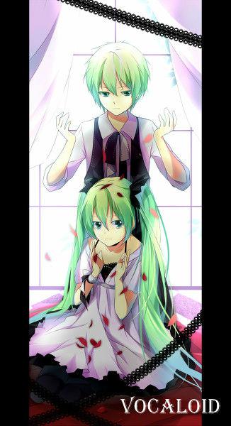 求初音未来和她男友的照片,要动漫的啦,和kaito大哥的照片也行,哎呀哎呀动漫的啦