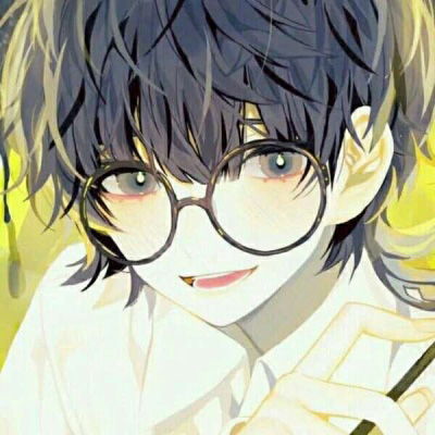 眼镜男头像卡通男生戴眼镜的微信头像图片