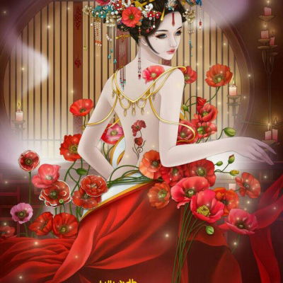 手绘卡通头像女生唯美韩版手绘古风美丽少女头像