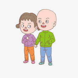 卡通手绘人物牵手情侣图片素材其他格式下载动漫人物大全