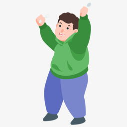 可爱卡通手绘开心男孩胖胖的图片素材其他格式下载动漫人物大全