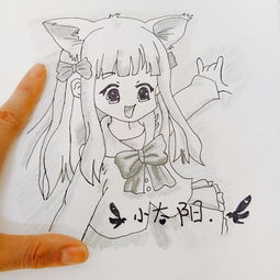 动漫素描画铅笔画女生图片欣赏,快来收图