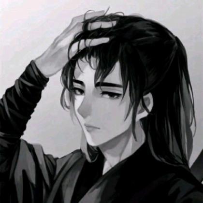 古风黑白动漫男头,结束了的感情请别回头