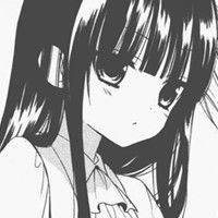 黑白漫画冷酷女生头像