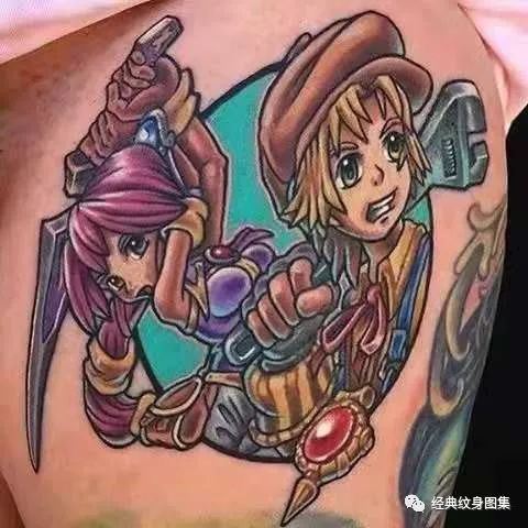 卡通纹身素材