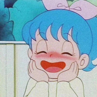 蓝发动漫男生头像