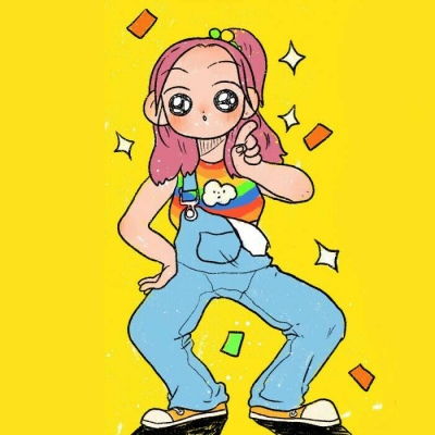 可爱卡通手绘小女孩微信头像