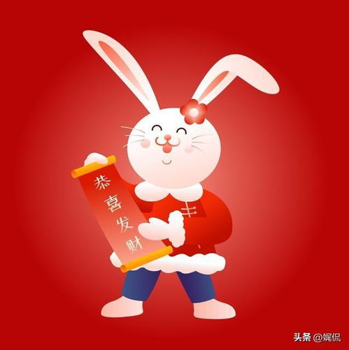 18幅精选卡通兔子祝福壁纸图,萌动你的新春朋友圈