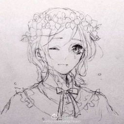 动漫素描图片