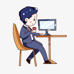 手绘卡通金融穿西装的人图片素材其他格式下载动漫人物大全