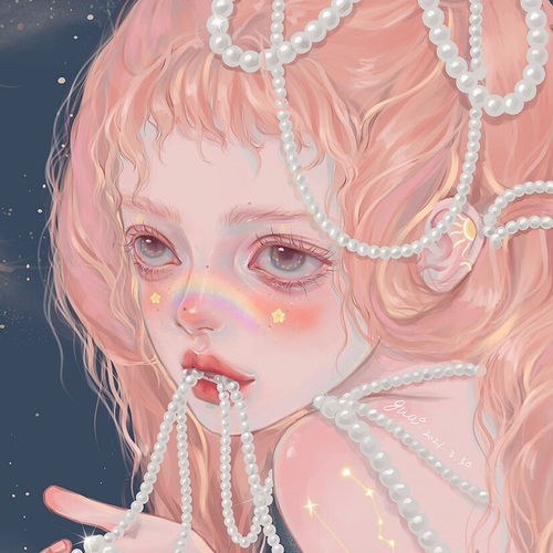 头像森系女生卡通图片12星座