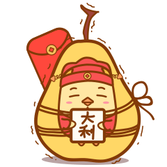 财神鸡微信表情包