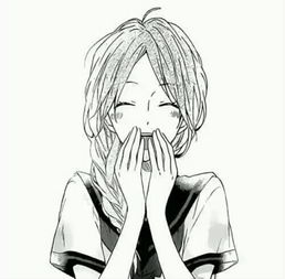 黑白线条系素材男女头像动漫壁纸堆糖,美好生活研究所