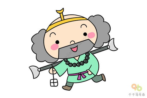 西游记q版沙僧简笔画图解