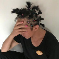 微信头像图片扎辫子男