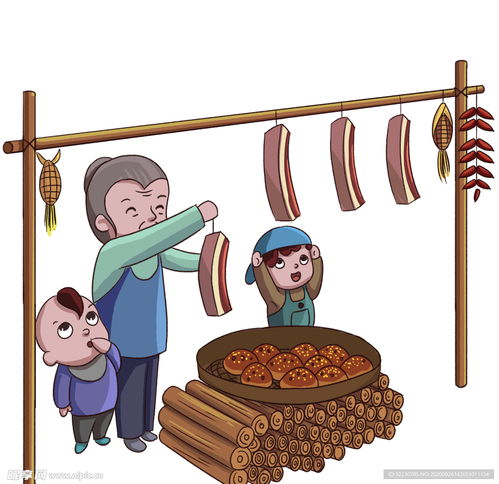 腊肉卡通设计图