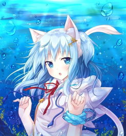 动漫水中少女