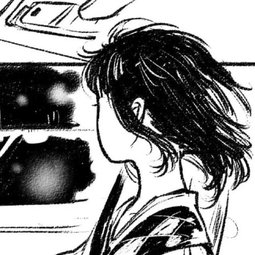 卡通头像漫画风女生头像,黑白动漫头像
