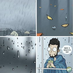 下雨头像卡通气温