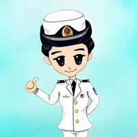 卡通军人帅气头像海军