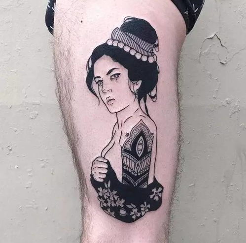 纹身素材tattooersillyjane诡异的漫画风格暗黑风纹身