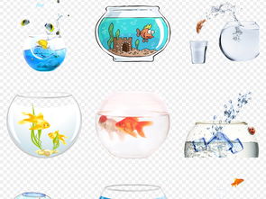 卡通手绘透明水族馆观赏鱼缸金鱼png海报背景免扣素材图片模板下载49.69mb其他大全生活工作