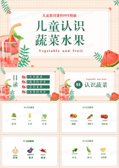亲子卡通头像模板水果