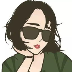 女生头像霸气短发发型卡通头像