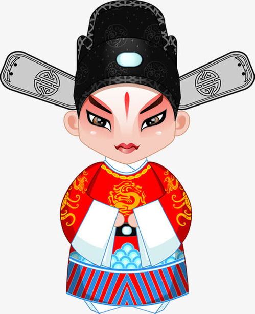 中国戏曲卡通人物免抠素材平面电商创意素材png素材素材