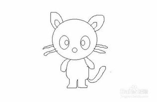 人形小猫咪手绘画法