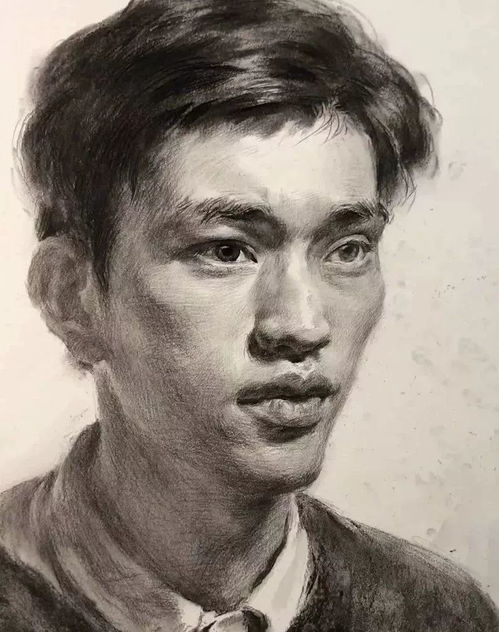 视频教学朱传奇教你画目光深邃的学长男青年素描头像