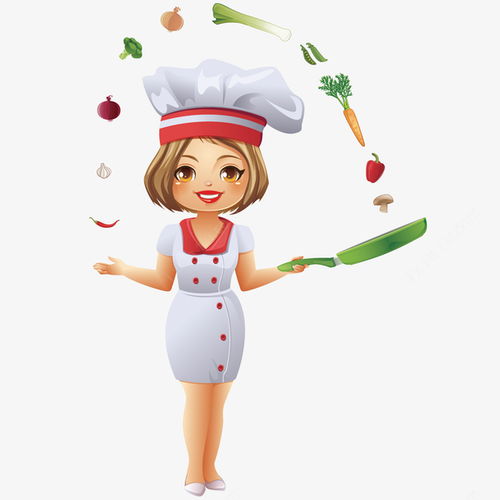 美味蔬菜与美女厨师矢量图高清素材免抠设计图片页面网页平面电商创意素材png素材厨师素材
