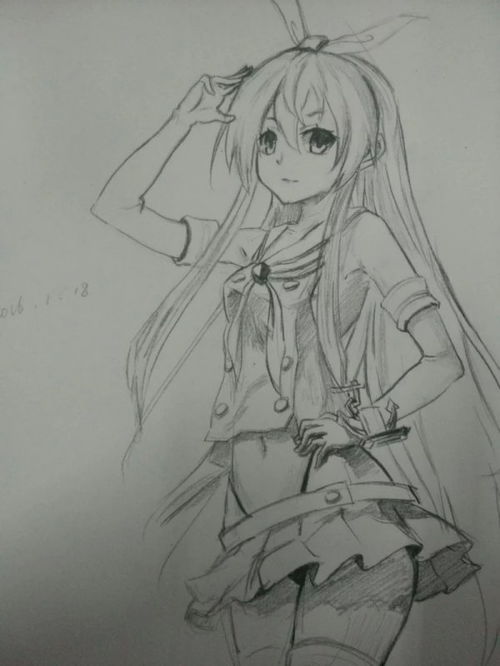 动漫人物素描图片谁有