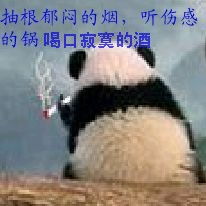 qq表情搞笑qq表情动物图片抽根郁闷的烟
