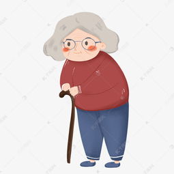 重阳节卡通老人插画素材图片免费下载千库网
