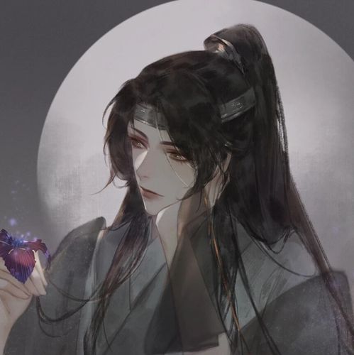 古风男生头像云深夜阑拥月色,少年携酒晚归程