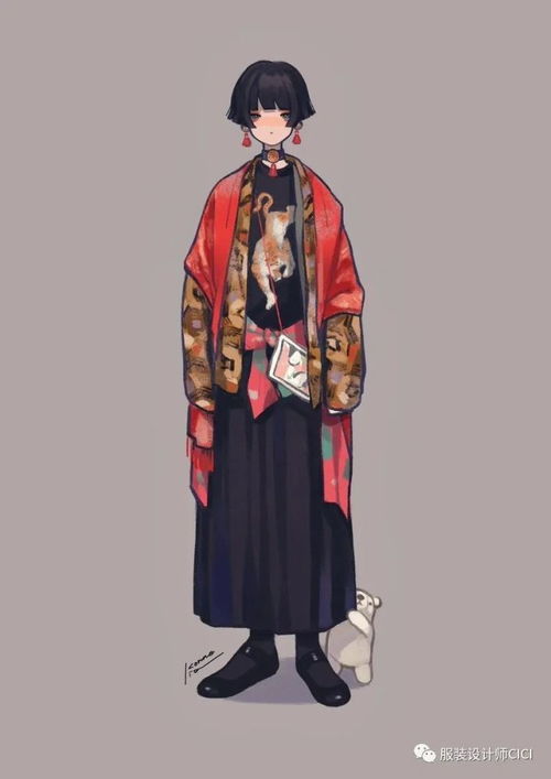 二次元服装插画