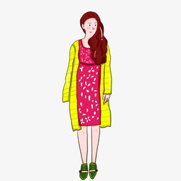 手绘插图女生清新森系psd源文件图片素材其他格式下载动漫人物大全